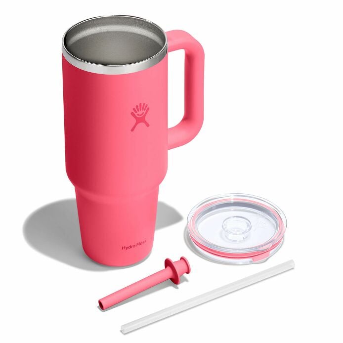 40-oz-travel-tumbler-e0 tt40pscc668-40-oz-travel-tumbler-clear-lid-popstar-pink-exploded.jpg